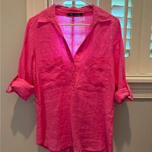 Zara Linen Button Up